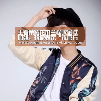 王者荣耀花木兰程咬金微加强,玩家表示“求官方别忘了他们”|开云电竞(图3) 电竞官网